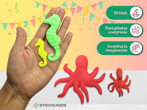 Pack 30 Crecencios Mar Sorpresas Cumpleaños Juguetes Piñata