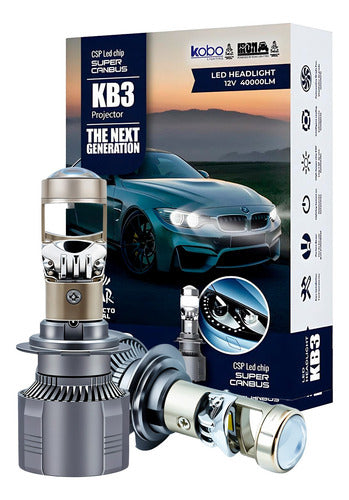 Ampolletas Iron Led Turbo Kb3 H4 H7 H11 9005 9006 40000lm