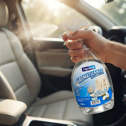 Aromatizante De Auto Ambientes Aguacol Aroma Algodon 550cc Blanco Algodón
