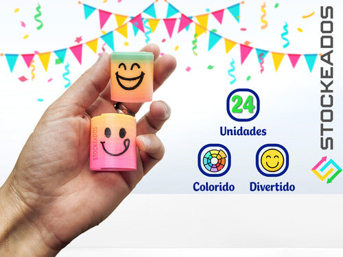 Pack 24 Resortes 3cm - Juguete Sorpresa Cumpleaños
