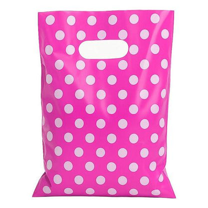 Pack 50 Bolsas Con Lunares Para Cumpleaños 20x30 Cm