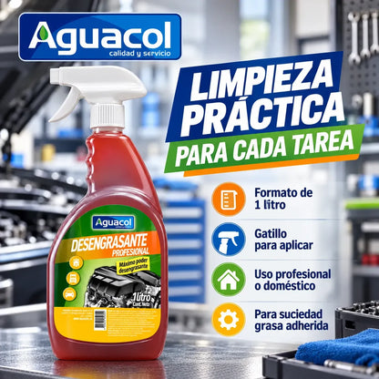 Desengrasante Motor Profesional Aguacol 1 Litro con Gatillo