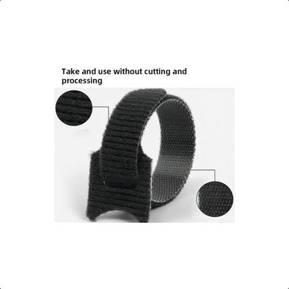 Bridas Amarra Cables Velcro Negro Cinta Pack 100 Individual