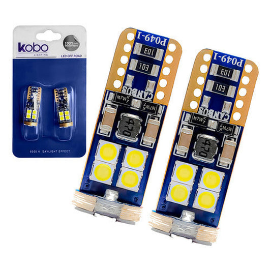 Pack 2 Ampolletas Luces Led T10 - W5w Cola De Pescado 5w