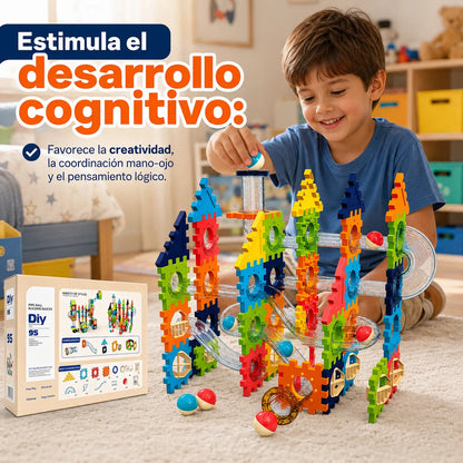 Juego Laberinto De Pistas Para Canicas 95 Piezas Surtido