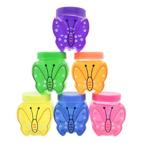 Pack 24 Slime Diseño Mariposa Colores Surtidos Juguete Niños