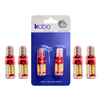 Pack 6 Ampolletas Luces Led T10 - W5w Cola De Pescado 5w