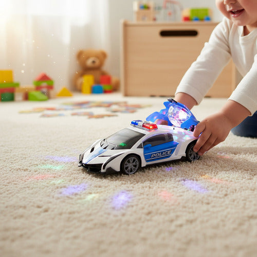 Juguete Auto Policia Con Luz Y Musica Para Niños