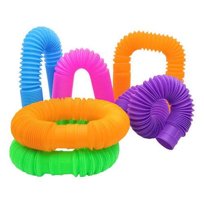 Pack 6 Tubos Pop It Sensoriales Antiestrés – Juguete para Cumpleaños