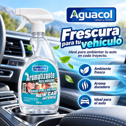Aromatizante Auto Nuevo Aguacol New Car Intense 550cc