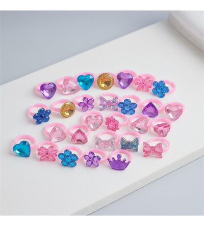 36 Unidades Anillos Diseños Surtidos Joyería Para Niñas