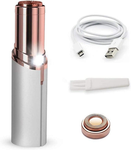 Depiladora De Vello Facial Para Mujer Recargable Usb Color B