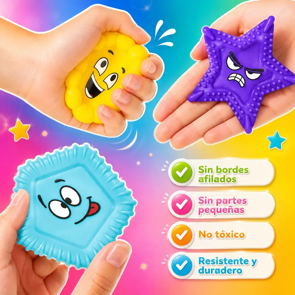 Piedras Sensoriales Figuras Texturas Antiestrés Emociones