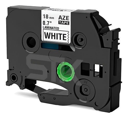 Cinta Tze-241 Brother Alternativa 18mmx8m Blanca