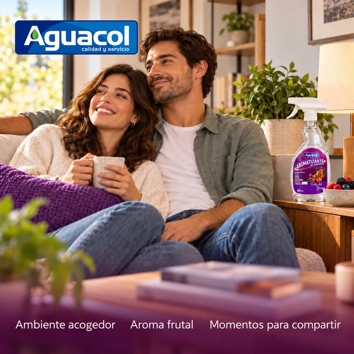 Aromatizante Aguacol Frutos del Bosque 550 cc Spray