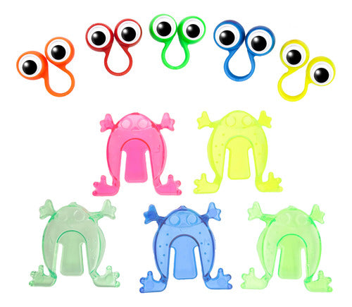 Pack 20 Ranita Saltarina + Ojitos Sorpresa Cumpleaños