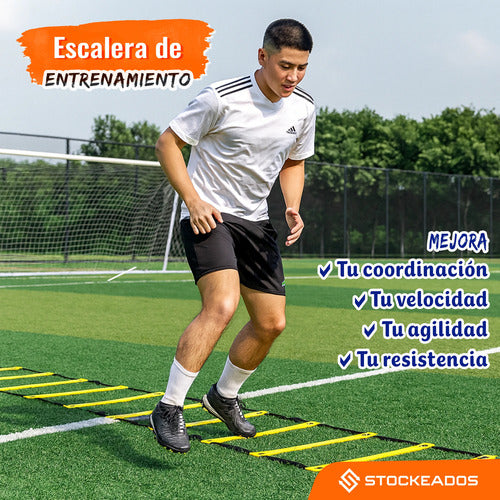 Escalera Velocidad Coordinación Entrenamiento 12 Escalones