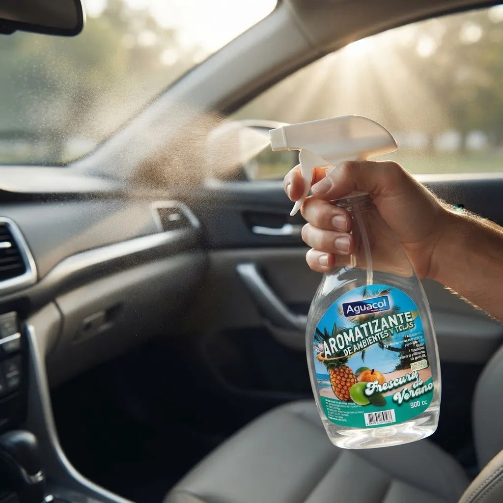 Aromatizante De Auto Ambientes Aguacol Frescura De Verano Verde Frescura De Verano