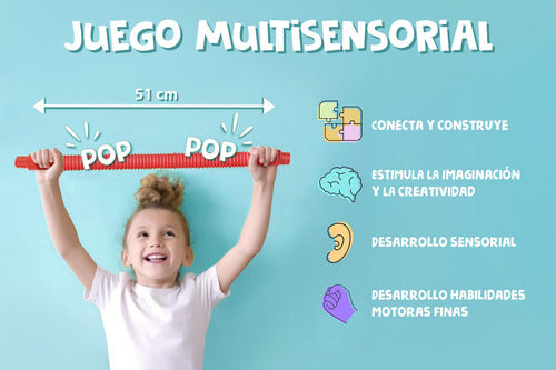 Pack 6 Tubos Juguete Sensorial Cumpleaños Antiestrés