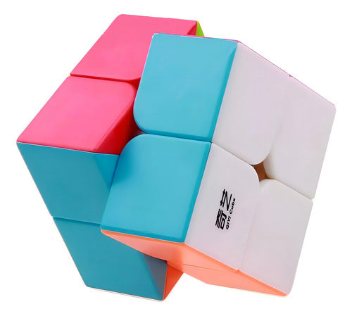 Cubo Mágico 2x2 Qiyi Qidi Color Negro Ideal Para Principiantes Stickerless
