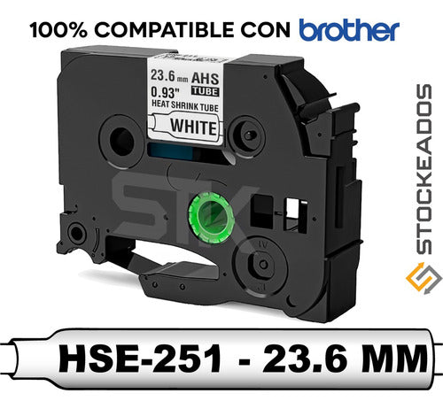 Cinta Termocontraible Alternativa Brother Hse-251 24mm