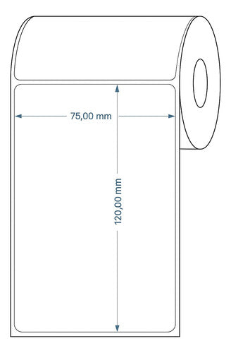Etiquetas Térmicas Autoadhesivas 120x75 Mm 300 Etiquetas