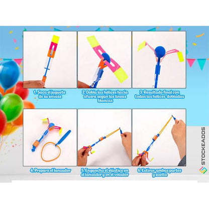 Pack 24 Voladores con Luz LED – Juguetes Sorpresa para Cumpleaños