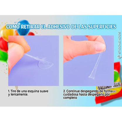 Pegamento Para Globos Tipo Gota De Silicona 100 Unidades