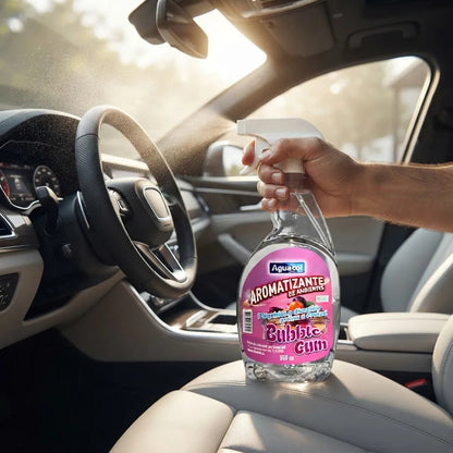 Aromatizante De Auto Ambientes Aguacol Bubble Gum 550cc Rosado Bubblegum