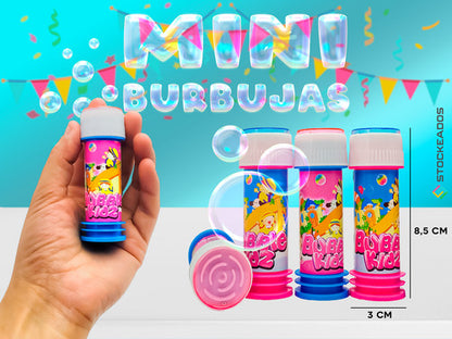 Pack 12 Mini Burbujas - Juguete Sorpresa Cumpleaños