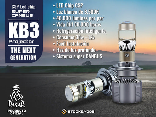 Ampolletas Iron Led Turbo Kb3 H4 H7 H11 9005 9006 40000lm