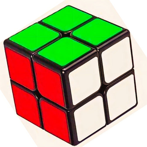 Cubo Mágico 2x2 Qiyi Qidi Color Negro Ideal Para Principiantes Stickerless