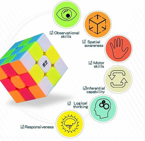 Cubo Rubik 3x3 Profesional Mágico Competencia, Suave Rápido