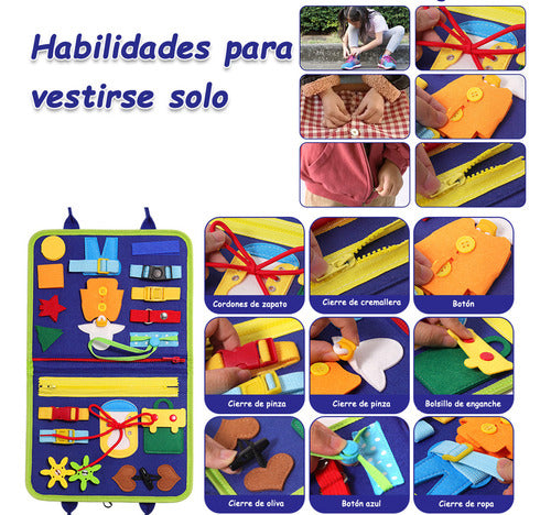 Libro Sensoriales Interactivo Montessori Juego Educativo