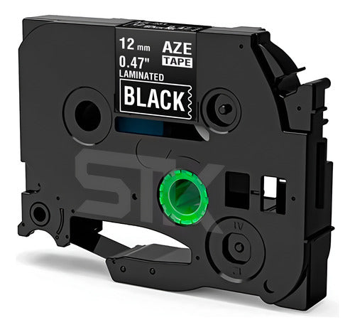 Cinta Tze-335 Brother Alternativa 12mmx8m Negra