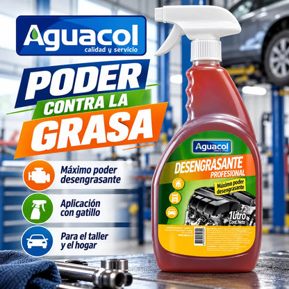 Desengrasante Motor Profesional Aguacol 1 Litro con Gatillo