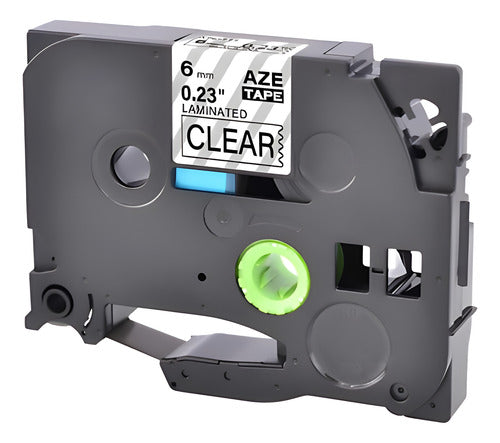 Cinta Tze-111 Alternativa Rotuladora Brother 6mmx8m Transpar