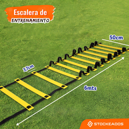 Escalera Velocidad Coordinación Entrenamiento 12 Escalones