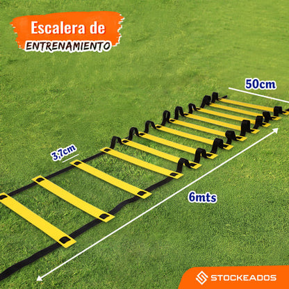 Escalera Velocidad Coordinación Entrenamiento 12 Escalones
