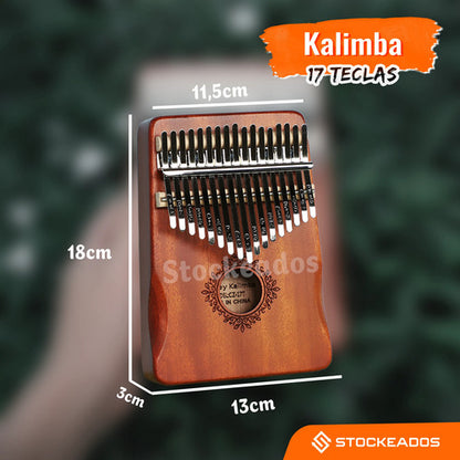Kalimba Xilófono 17 Teclas Diatónicas Con Estuche Accesorios