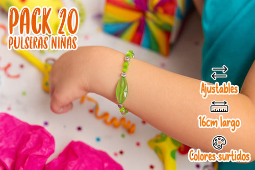 Pack 20 Pulseras Niñas Juguetes De Sorpresa Cumpleaños