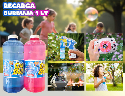 Liquido De Burbujas Para Recarga 1 Litro - Burbujeros