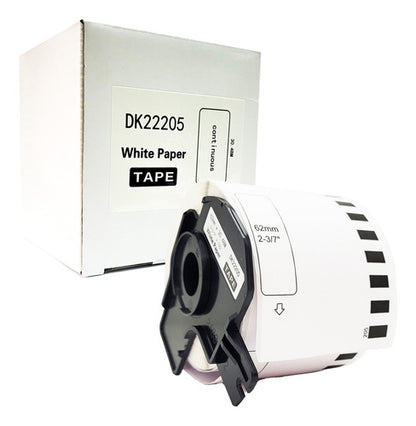 Rollo Etiquetas Generica Dk2205 62mm X 30.48mts