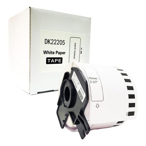 Rollo Etiquetas Generica Dk2205 62mm X 30.48mts