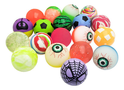 Pack 20 Pelotas Saltarinas 42mm Juguete Sorpresa Cumpleaños