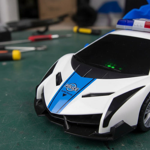 Juguete Auto Policia Con Luz Y Musica Para Niños