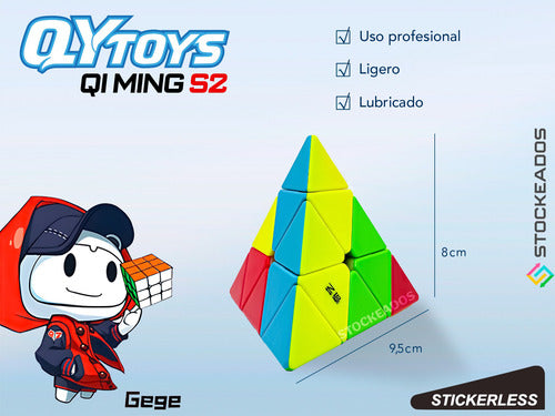 Pyraminx Ms Qiyi Magnético Cubo Rubik Super Velocidad