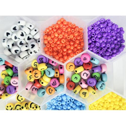Set de Mostacillas Coloridas 1500 Piezas – Kit para Crear Pulseras y Collares