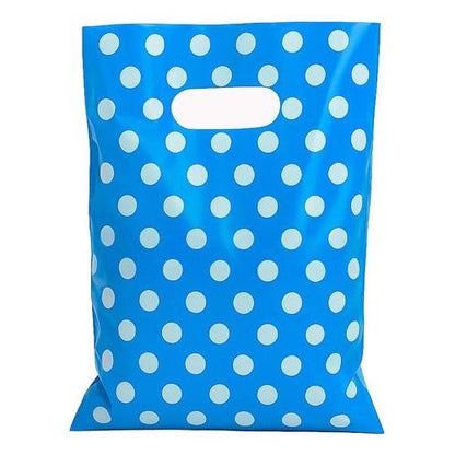 Pack 50 Bolsas Con Lunares Para Cumpleaños 20x30 Cm