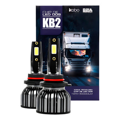 Kit Ampolletas Turbo Led Kb2 H1 H4 H7 H11 9005 9006 30.000lm 12v -24v